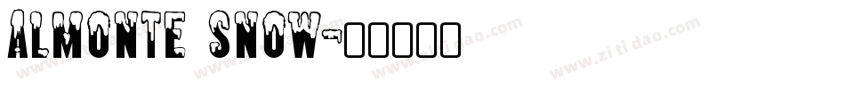 Almonte Snow字体转换
